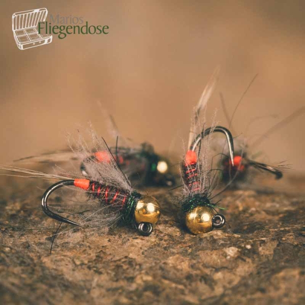 Grayling Jig Orange Spot #14