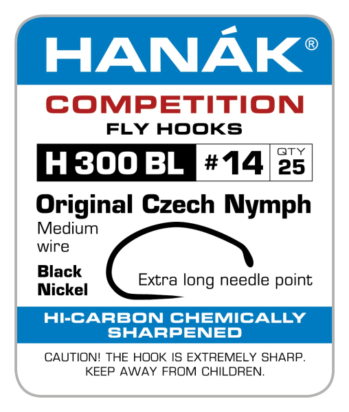 Hanak Original Czech Nymph Black Nickel H300BL 16