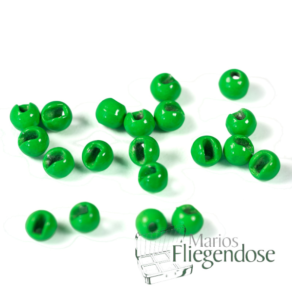 Tungsten Slotted Beads Fluo Green
