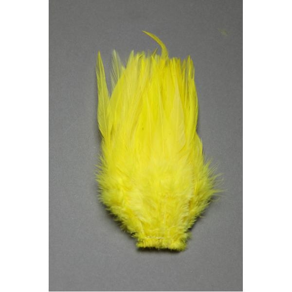 Fly Scene Strung Saddle Hackle Yellow