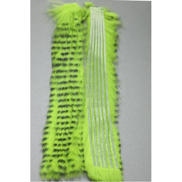 Zonkerstrips 3mm Black Barred Chartreuse