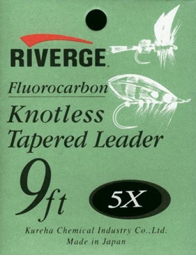 Riverge Fluorocarbonvorfach Knotenlos 9ft (2,70m) 0,140mm - 6x