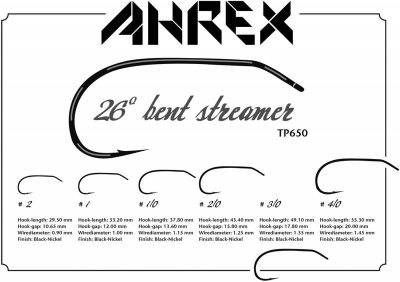 Ahrex - TP650 - 26 Degree Bent Streamer #2 - 12 Stück
