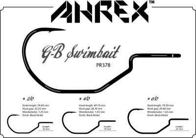 Ahrex - PR378- GB Predator Swimbait #2/0