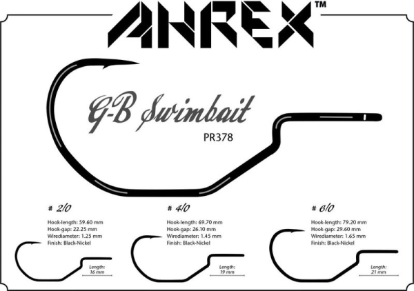 Ahrex - PR378- GB Predator Swimbait #4/0
