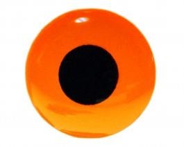 3D Augen Fluo Orange 3mm
