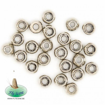 Tungstenperlen 4,0mm Silber
