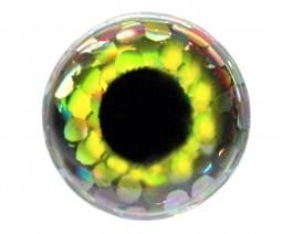 3D Augen Holo Yellow 5mm
