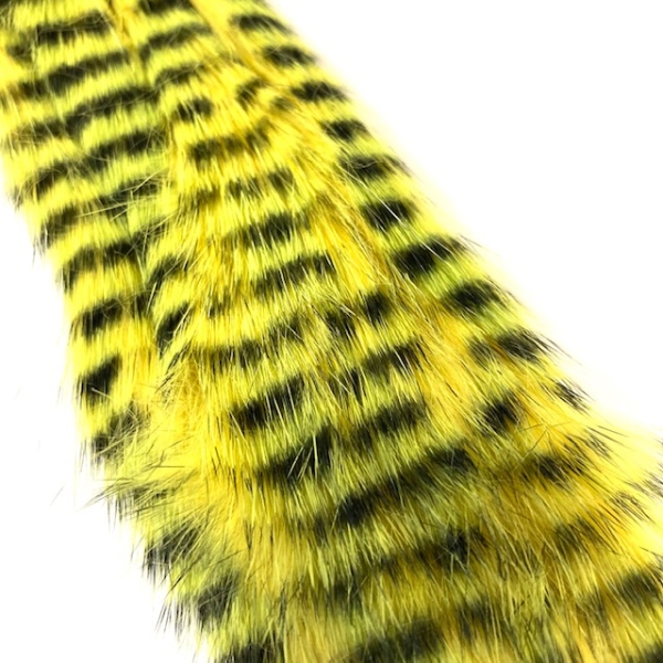 Pike Monkey Tiger Barred 5mm Magnum Zonker Yellow-Chartreuse