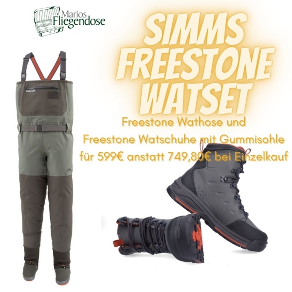 Simms Freestone Watset mit Gummisohle