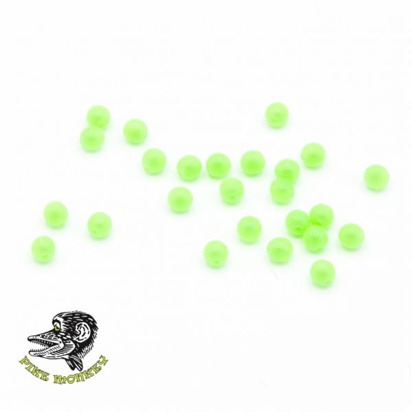 Pike Monkey Kunststoffperlen Fluo Green 4mm