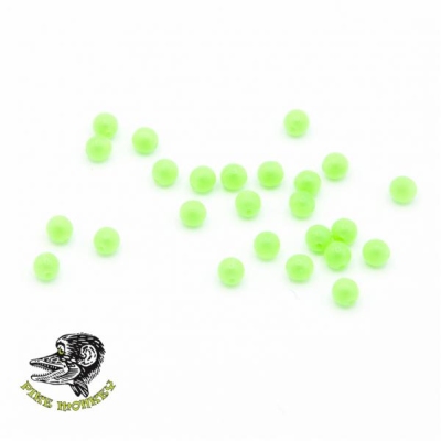 Pike Monkey Kunststoffperlen Fluo Green 4mm