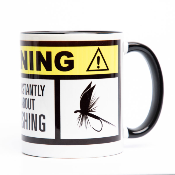 Keramic Tasse - Warning - May Constantly Talk About Fly...