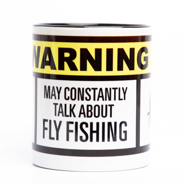 Keramic Tasse - Warning - May Constantly Talk About Fly...