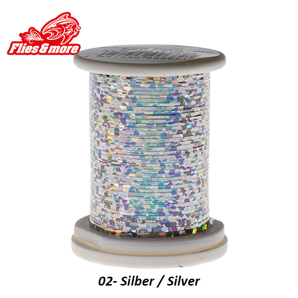 Holographic Tinsel 0,8mm-Silber