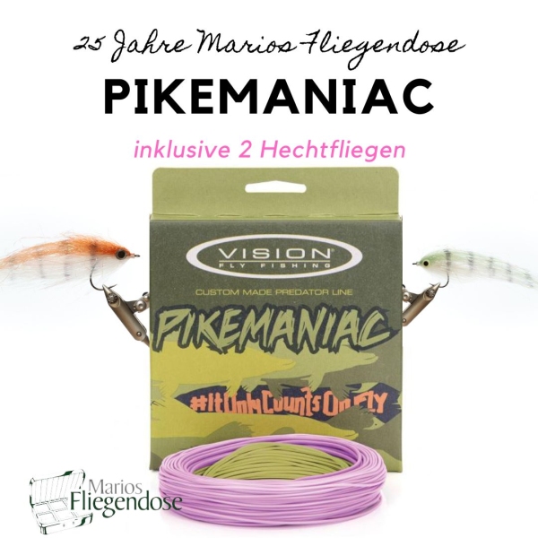 Vision PIKEMANIAC Fliegenschnur Slomo to fast...