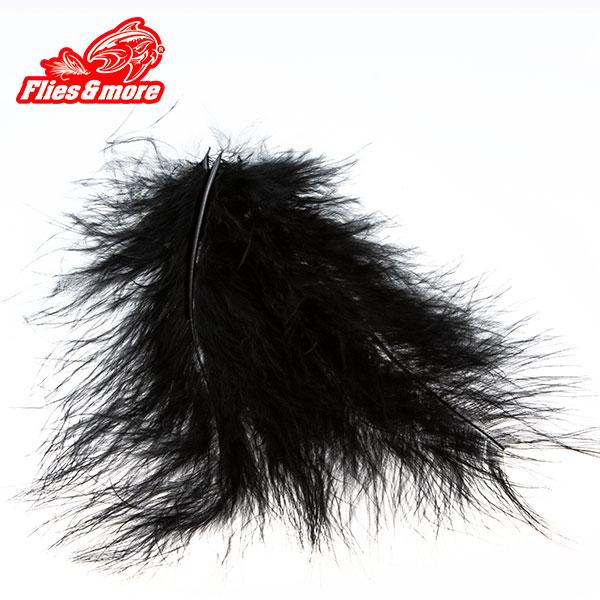 Flies & More Marabou Strung Schwarz