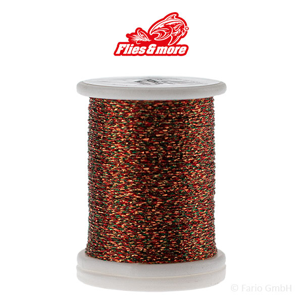 Flies & More Glitter Faden Braun