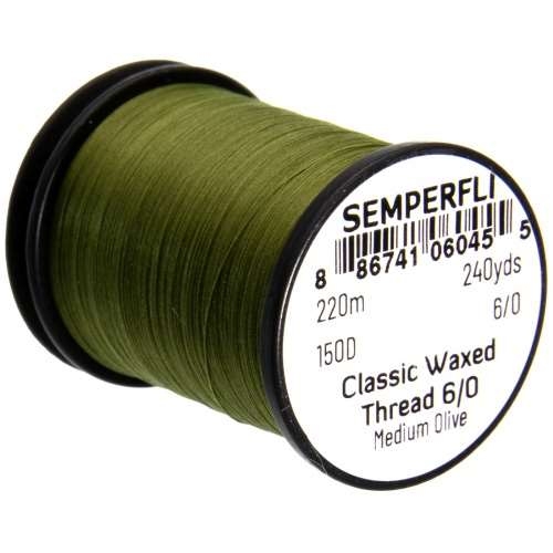 Semperfli Classic Waxed Thread 6/0 - 220m Medium Olive