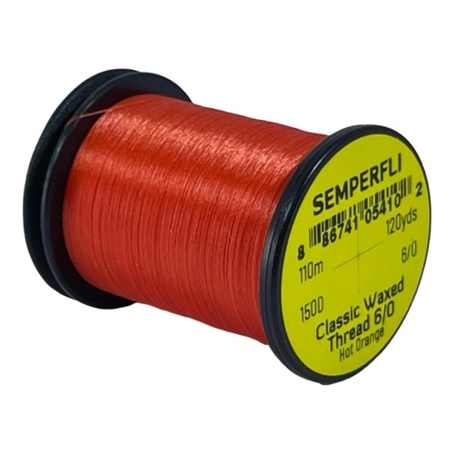 Semperfli Classic Waxed Thread 6/0 - 110m Hot Orange