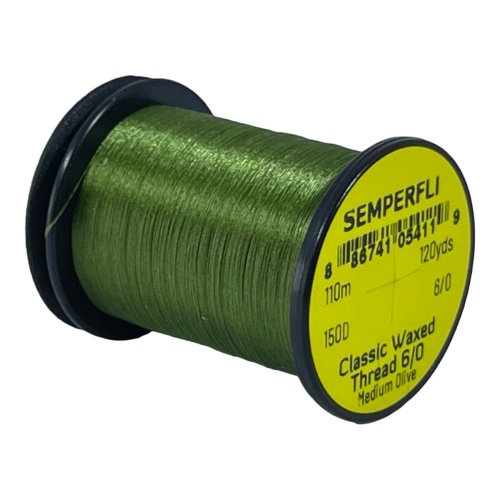 Semperfli Classic Waxed Thread 6/0 - 110m Medium Olive