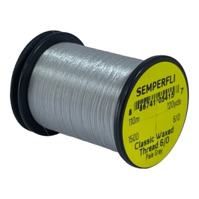 Semperfli Classic Waxed Thread 6/0 - 110m Pale Gray
