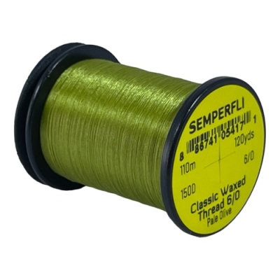 Semperfli Classic Waxed Thread 6/0 - 110m Pale Olive